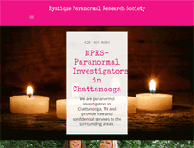 Tablet Screenshot of mystiqueparanormal.com